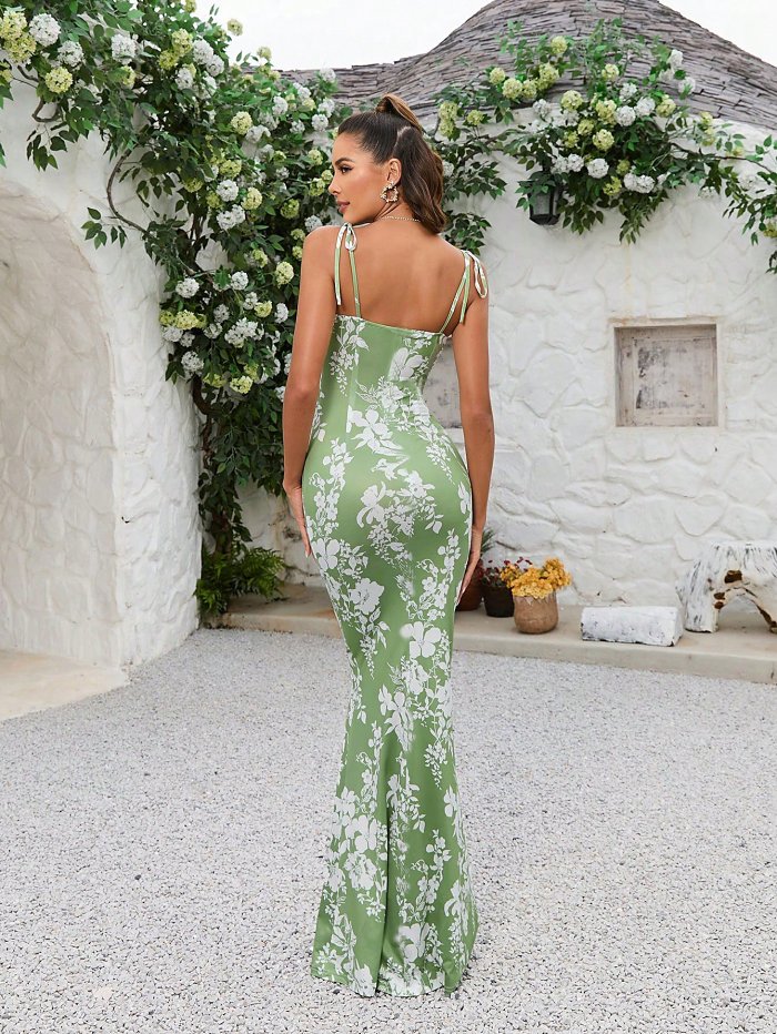Summer Hot Sale 40%OFFWomen's Summer Floral Bodycon Maxi Dress