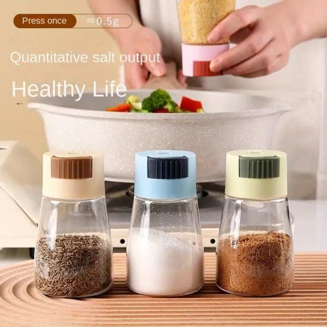Hot Selling NowQuantitative Press Salt Pepper Shaker Bottle Healthy Diet