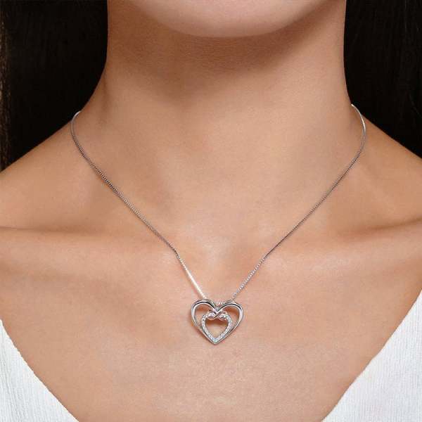 For Granddaughter/Daughter -Always Keep Me in Your Heart for You are Always in Mine Two hearts Infinity Necklace