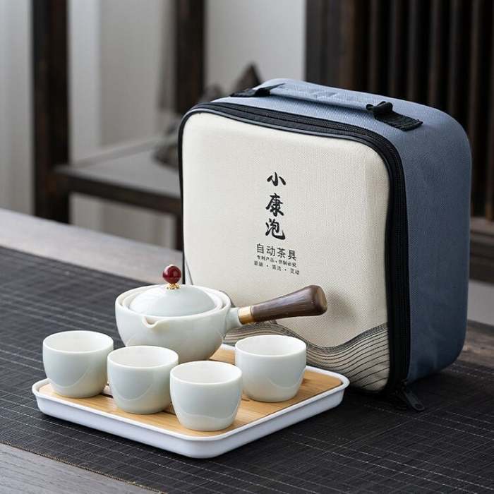 With 4 Cups and Travel Bag- 2023 New 360° Rotation Tea Maker