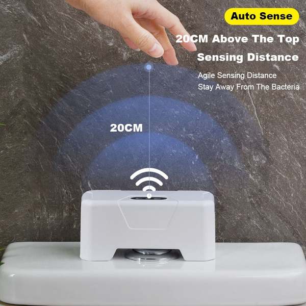 Toilet automatic flush sensor