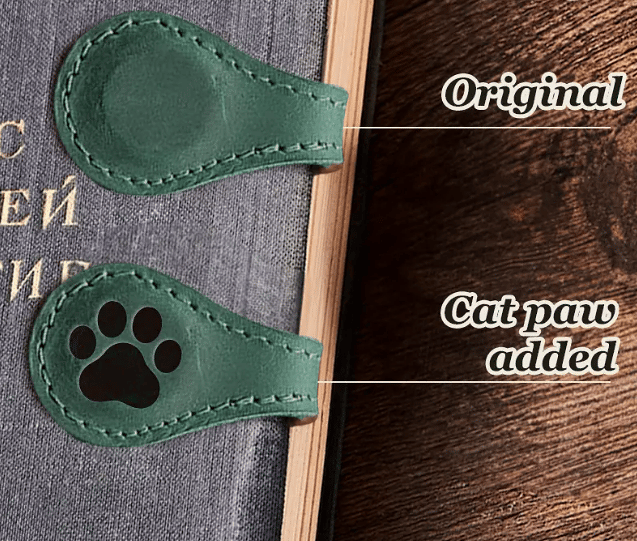 TimelessMark–Personalized Magnetic Leather Bookmark