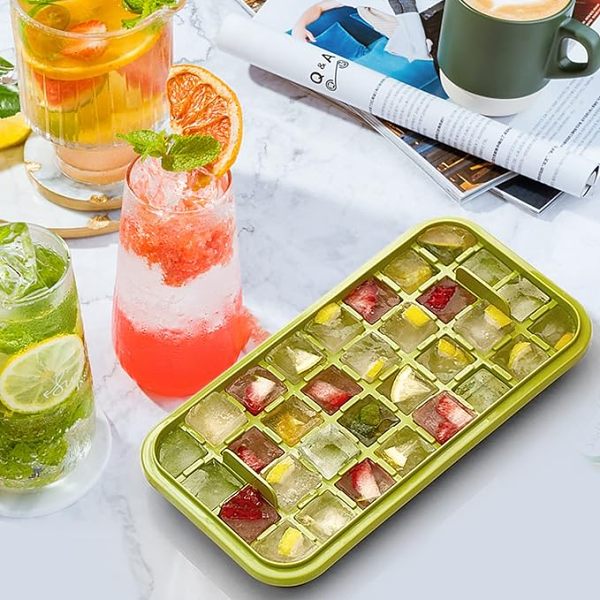 Summer Hot Sale 40% OFFOne-Button Press Ice Mold Box Double Layer 64 Cells