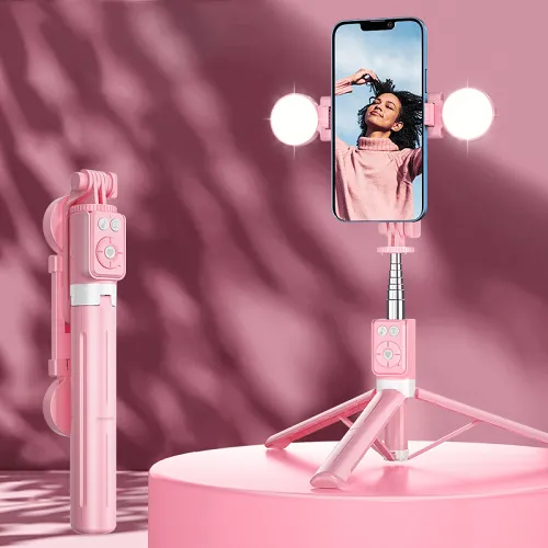 HOT SALE 40% OFFBluetooh Stable Selfie Stick Tripod with Fill Light