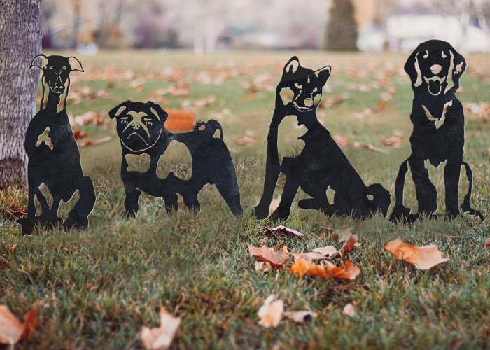 Pug Metal Silhouette