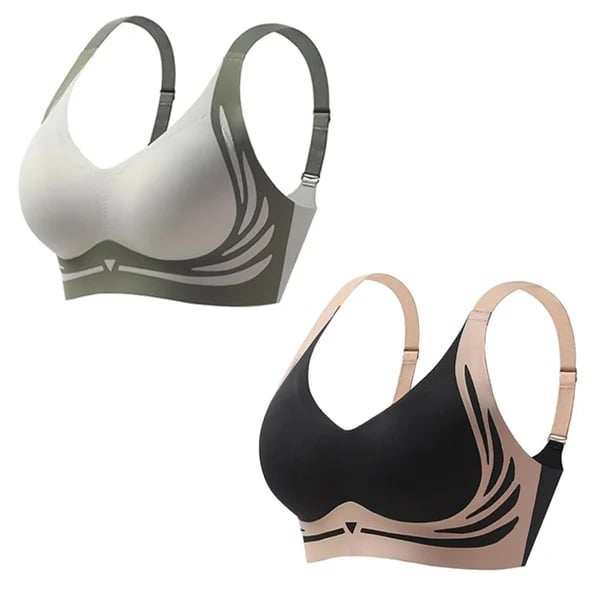 Super gather bra | Wireless Push-up BraNo more sagging breasts