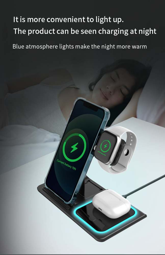 3 In 1 Folding Wireless Charger