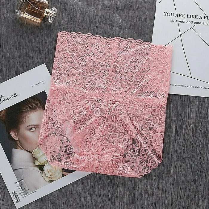 5 PCS SET - Sexy High Waist Pretty Lace Panties