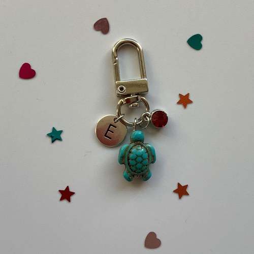 Handmade Turtle Keychain
