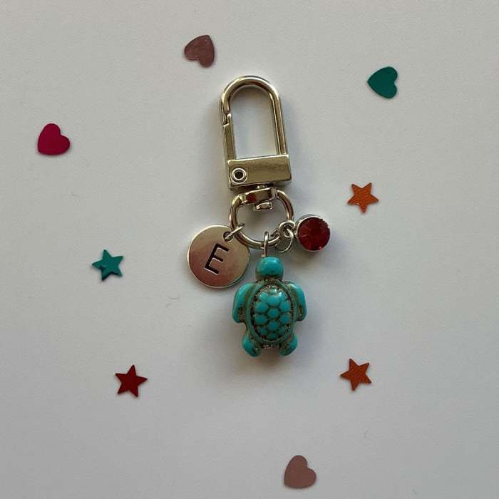 Handmade Turtle Keychain