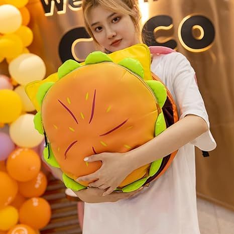 Summer Hot Sale Multi-Compartment Universe Hamburger Backpack