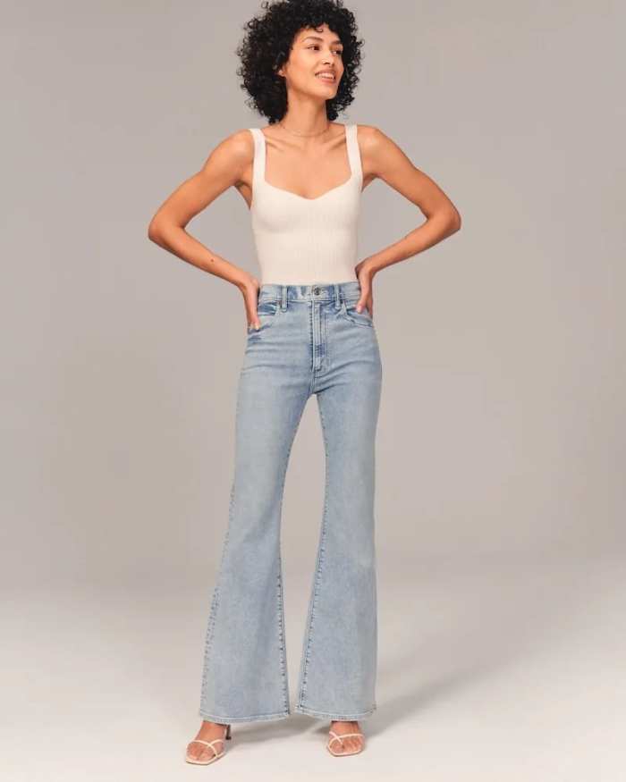 Ultra High Rise Stretch Flare Jean