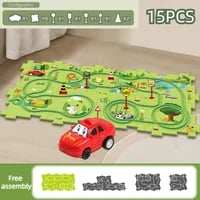 Children's Educational Puzzle Track Car Play Set