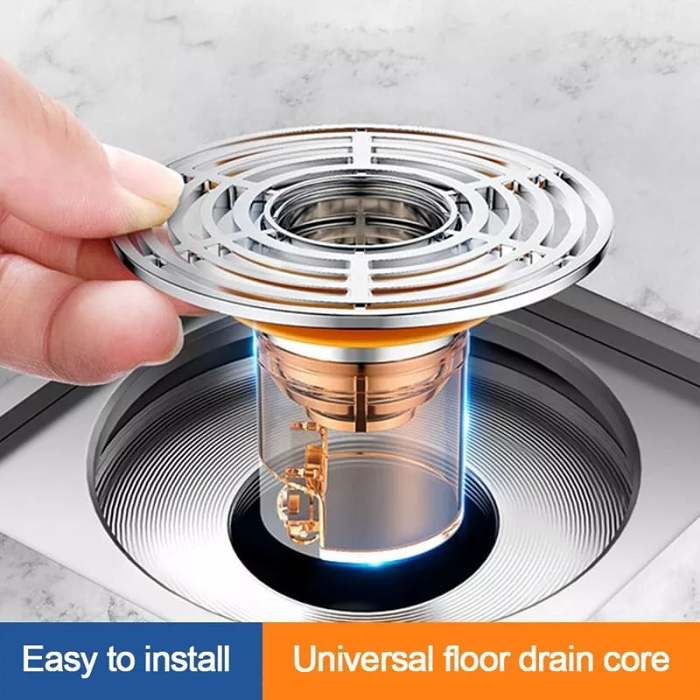 Insect Proof Anti-Odor Self-Closing Hair Filter Sewer Floor Drain Core