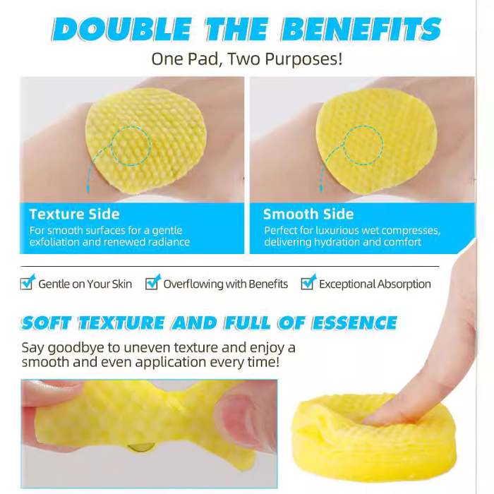 Turmeric Cleansing Exfoliating Pads Facial Cleansing  Skincare