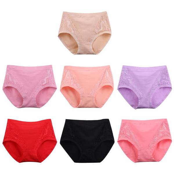 Plus Size High Waist Cotton Panties