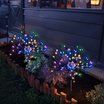Waterproof  Solar Garden Fireworks Lamp