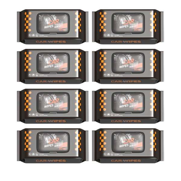 Car interior cleaning and polishing wipes（80 pcs/bag）