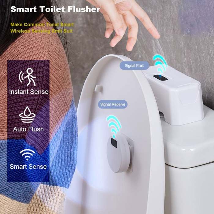 Toilet automatic flush sensor