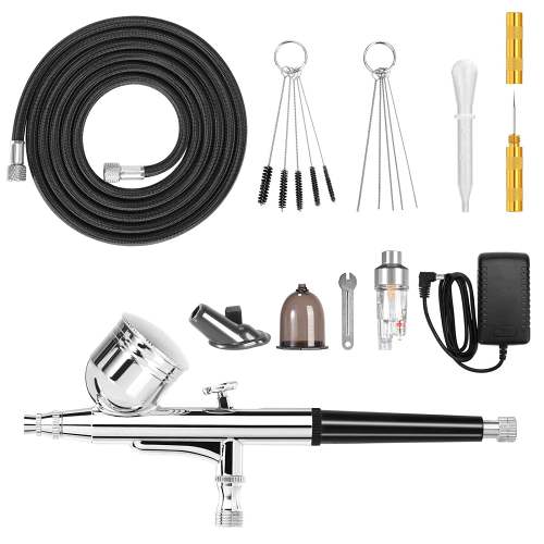 12 piece set Small Airbrush, Inkjet air pump set, Multi-purpose Professional Paint Spray Pen for Cake Temporary Tattoos