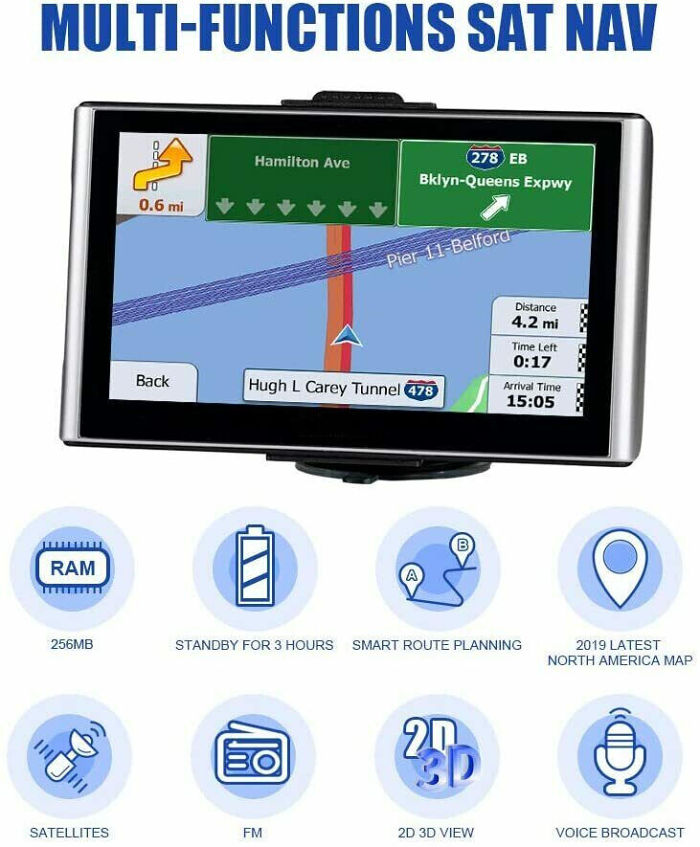 7 Inch Car & Truck GPS Navigation System