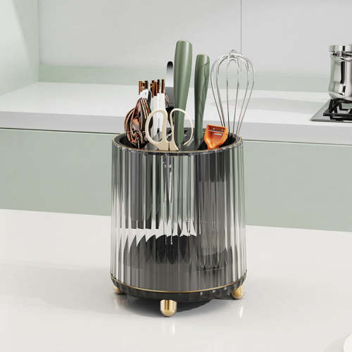 Multifunctional rotating kitchen knife holder.