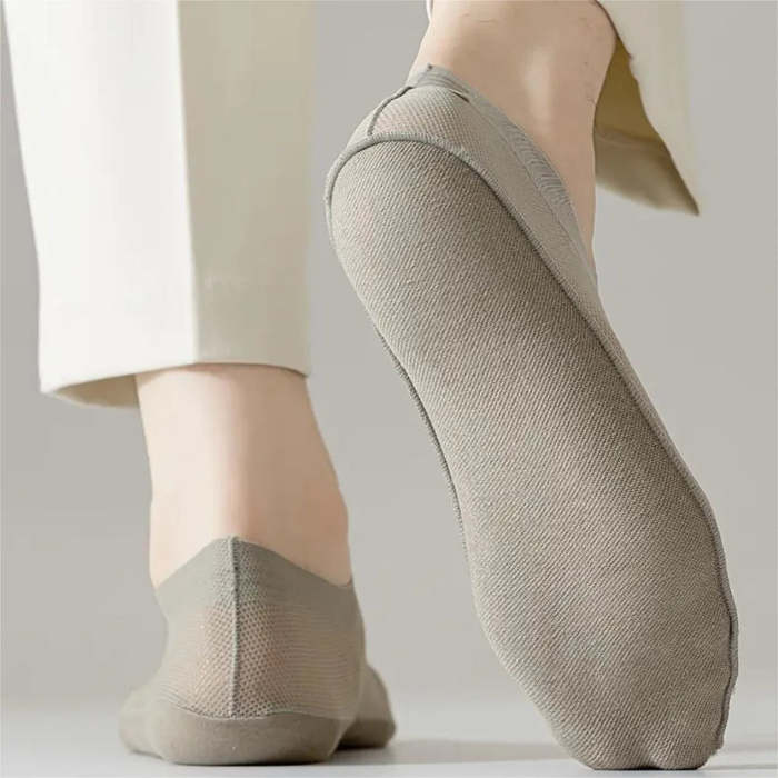 Ultra Thin Liner Socks Non Slip ComBed Cotton No Show Socks
