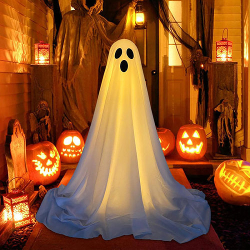 Halloween Spooky Ghost with Light Strings