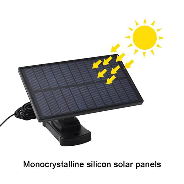 Solar Sensor Light 122 LED 3Head Outdoor Spotlight with 3 Modes by Veasoon