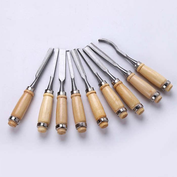12Pcs/Set  Wood Carving Chisel, Professional Sculpture Woodworking Hand Tools