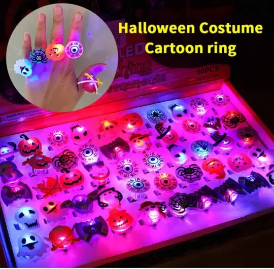 Halloween Finger Light Ring