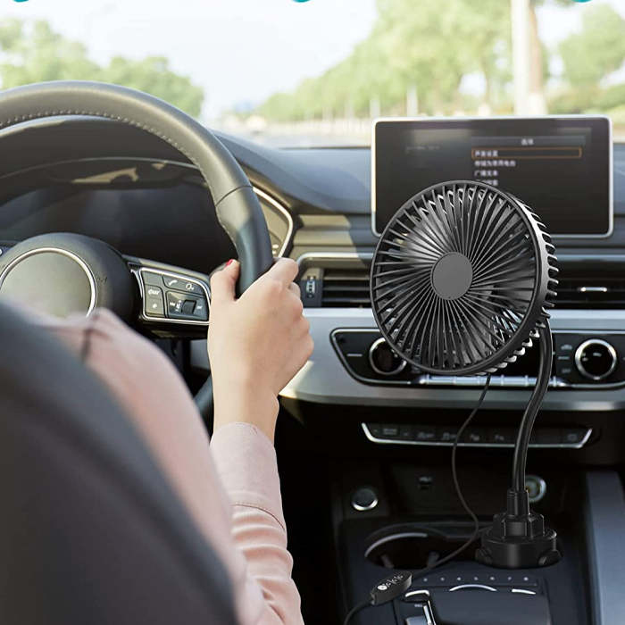 Car Cup Holder Fan