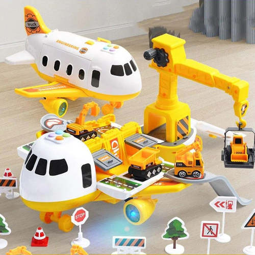 Extra Large Airplane Vehicle Play Sets | Police, Construction or Fireman Toys