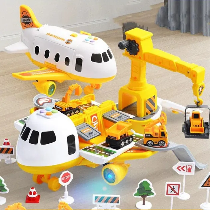 2024 Extra Large Airplane Vehicle Play Sets | Police, Construction or Fireman Toys