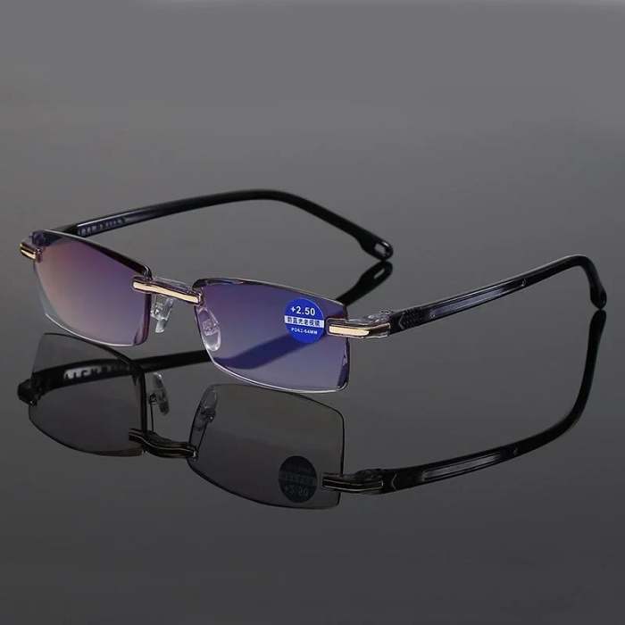 New sapphire high hardness anti-blue dual-use reading glasses