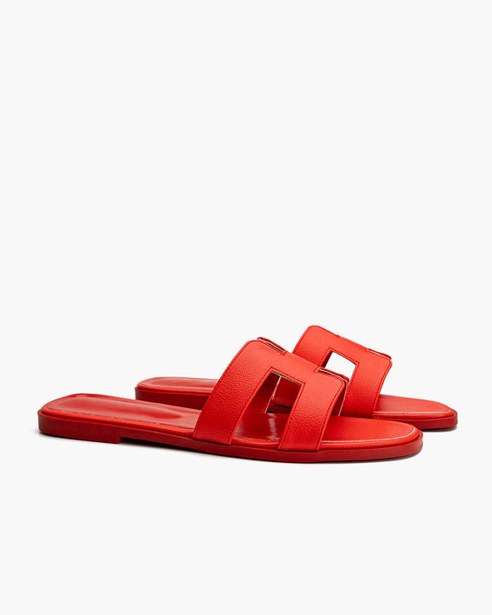 H Style Beach Flat Slippers Sandals