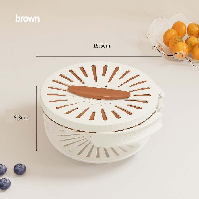 Multifunctional fruit and vegetable washing bowl