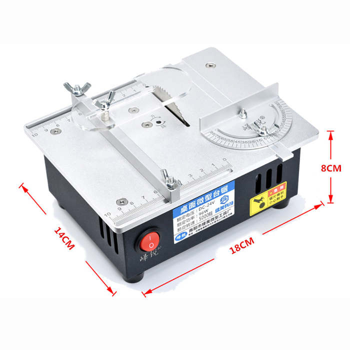 96W Mini Precision Table Saws Multifunctional Wood Working Bench 5000 RPM Lathe Electric Polisher Grinder