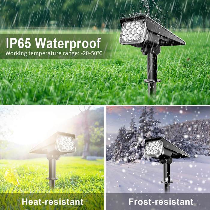 Multi Colored Solar Landscape Spotlights