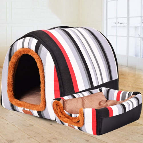 Warm Dog House Print Stars Soft Foldable Pet dogs bed For Puppy large medium Travelling Portable Kennel Mat Cat bed Pet Supplies