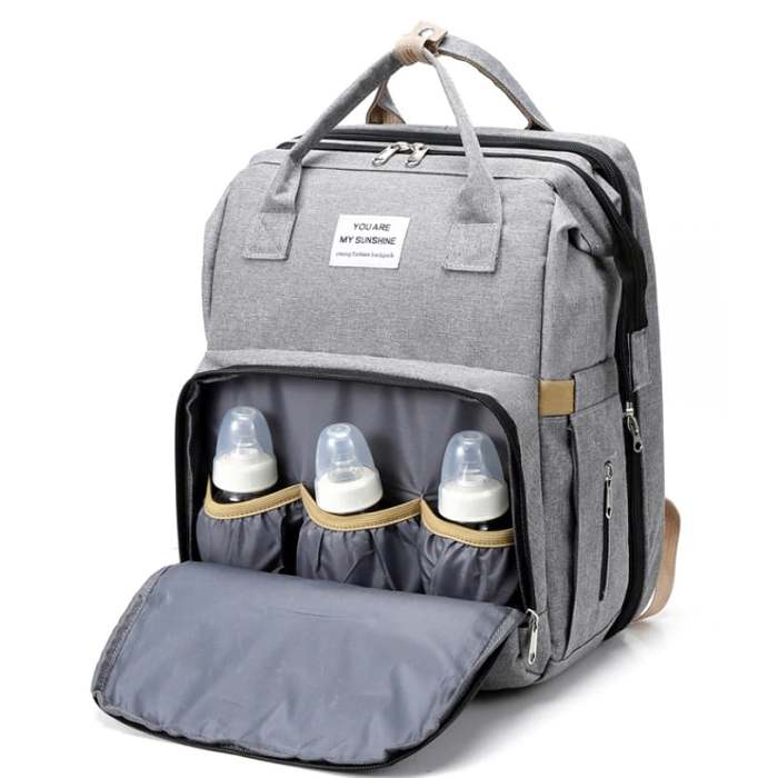 Expandable Baby Diaper Bag Backpack with Changing Station