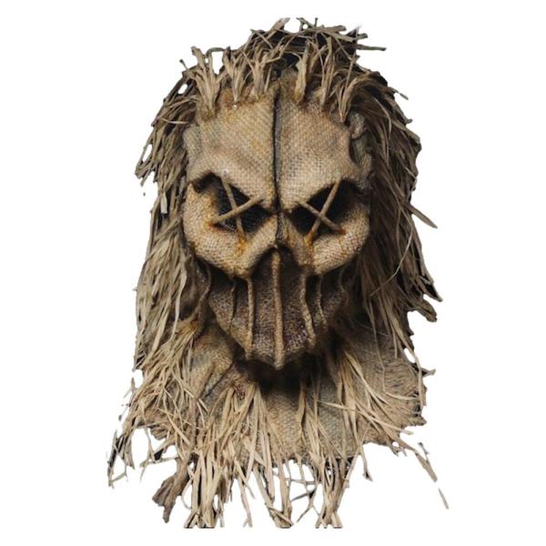 Halloween Scary Scarecrow Full Head Mask Coarse Jackstraw Cosplay Dress Party