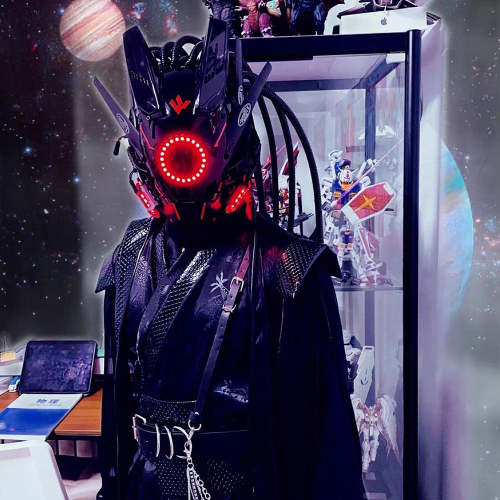 LED Sci-Fi Cyberpunk Helmet Mask (15 Styles) One Size Fits Most