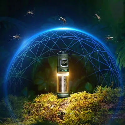 2-in-1 Outdoor Mosquito Repellent With Camping Light