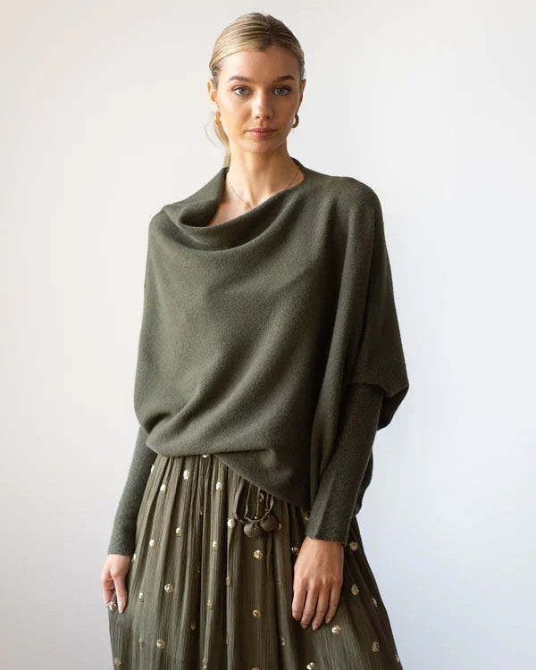 Classics Agave - Asymmetric Draped Jumper