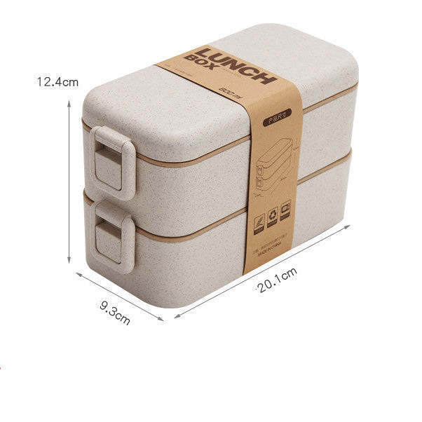 Multi-layer wheat straw lunch box