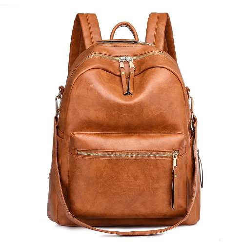 Leather Backpack Purse for Women Shoulder Book Bag Fashion PU Convertible Travel Backpack Purses