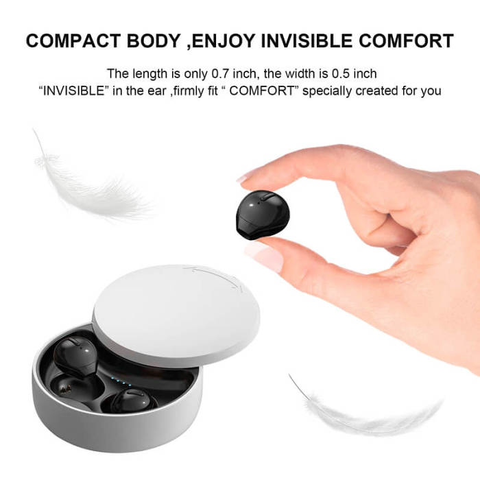 Invisible Earbuds Sleep Smallest Bluetooth Earbuds Mini Wireless Ear Buds
