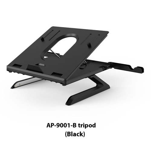 Portable folding laptop stand