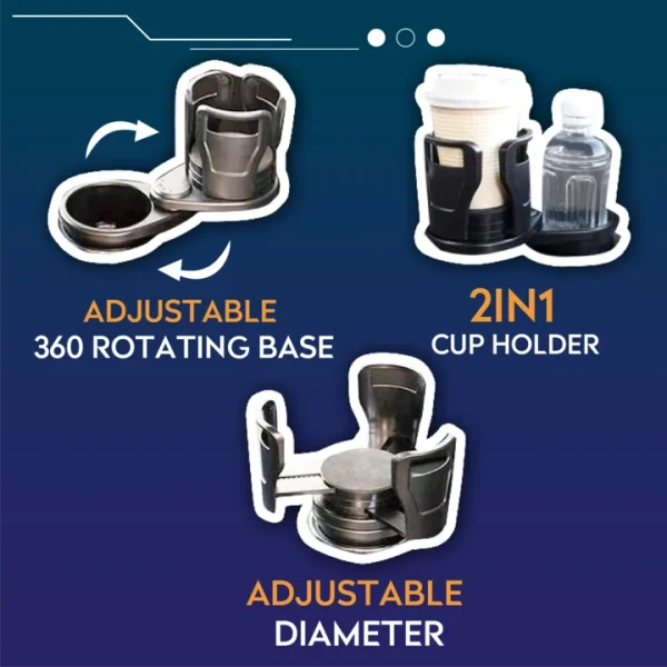 2 In 1 All Purpose Car Cup Holder